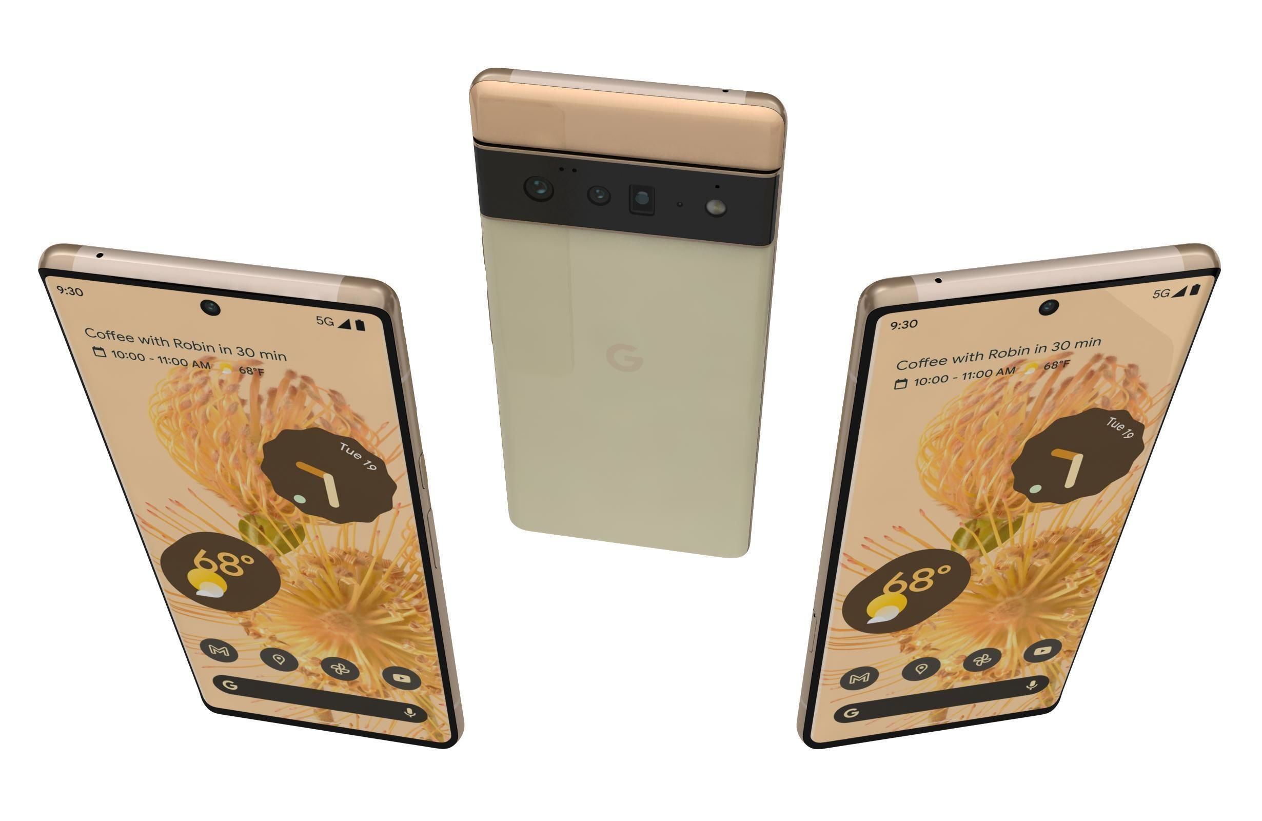 Google Pixel 6 Pro Sorta Sunny 3D model_1