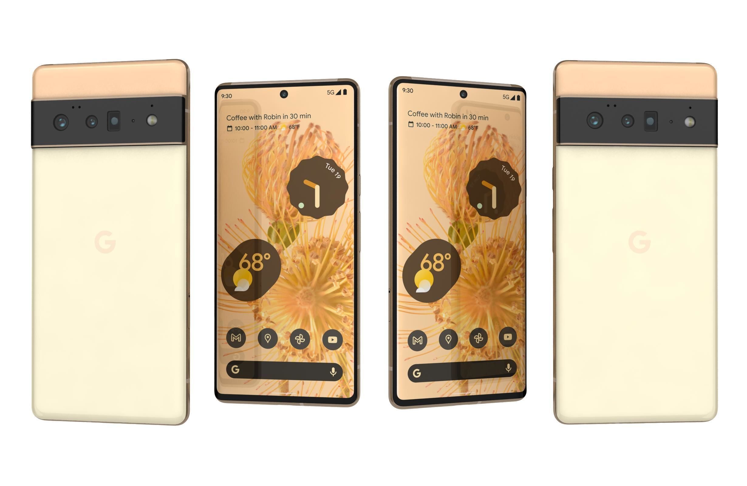 Google Pixel 6 Pro Sorta Sunny 3D model_3