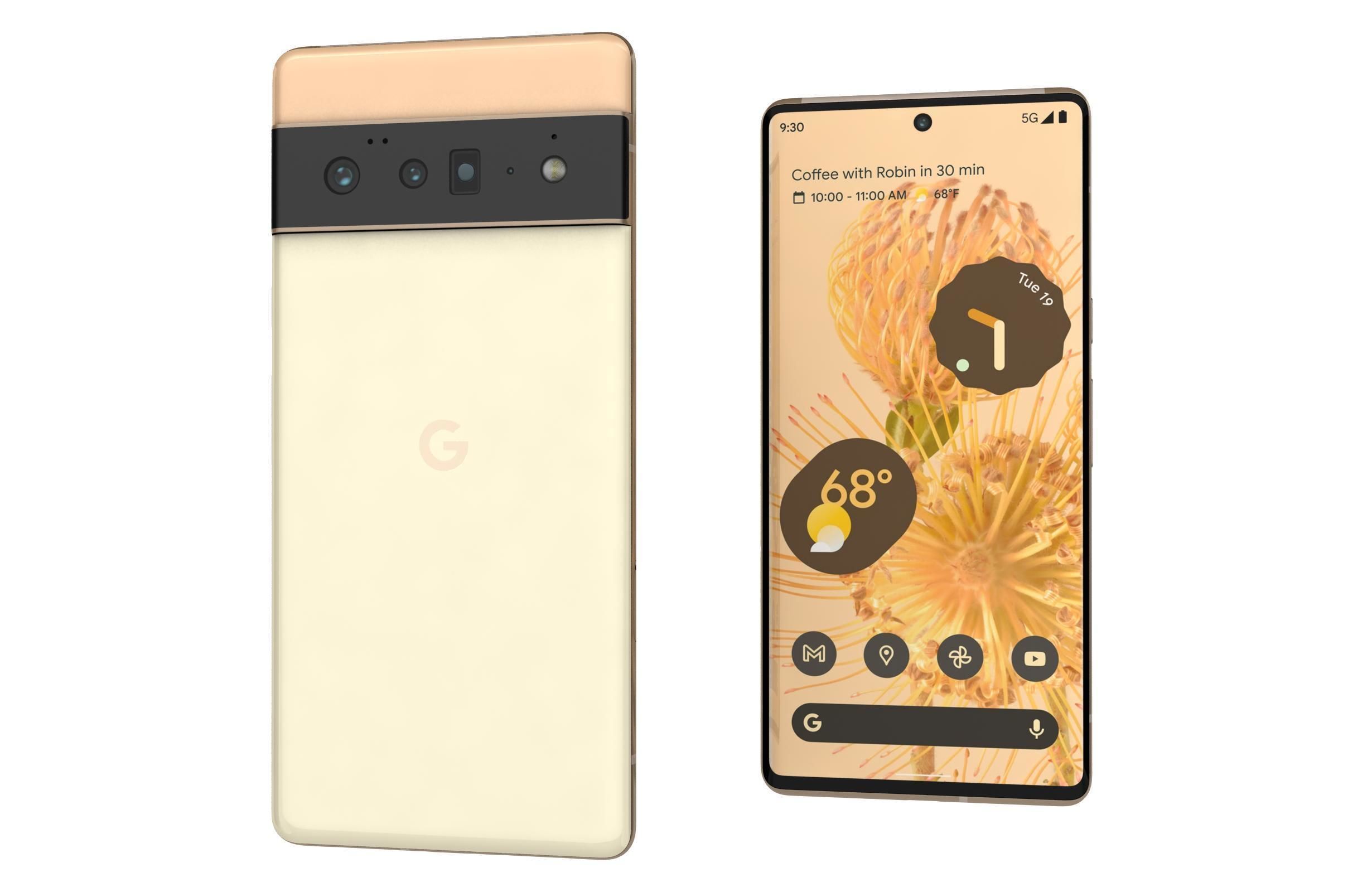 Google Pixel 6 Pro Sorta Sunny 3D model_7
