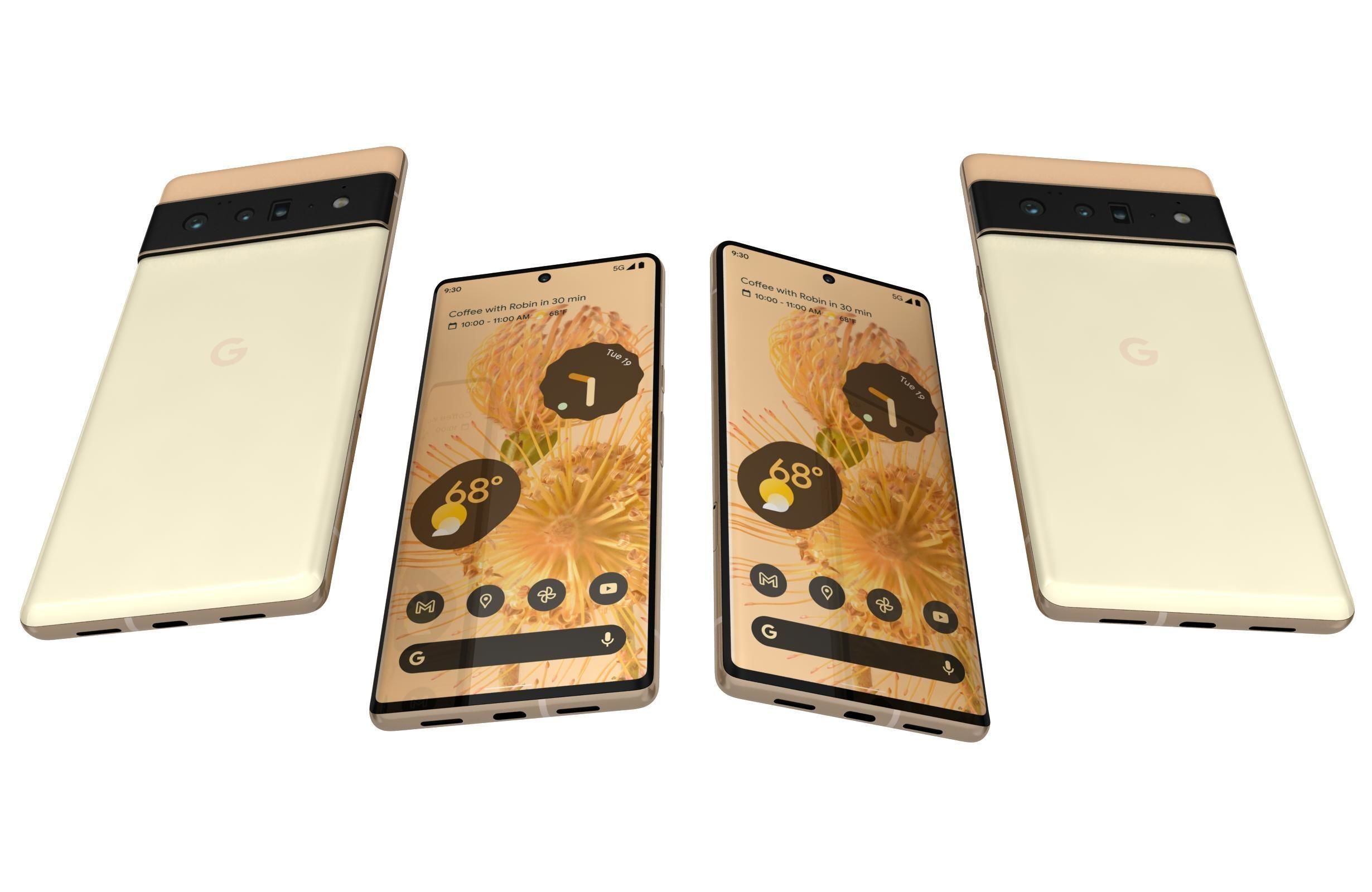 Google Pixel 6 Pro Sorta Sunny 3D model_5