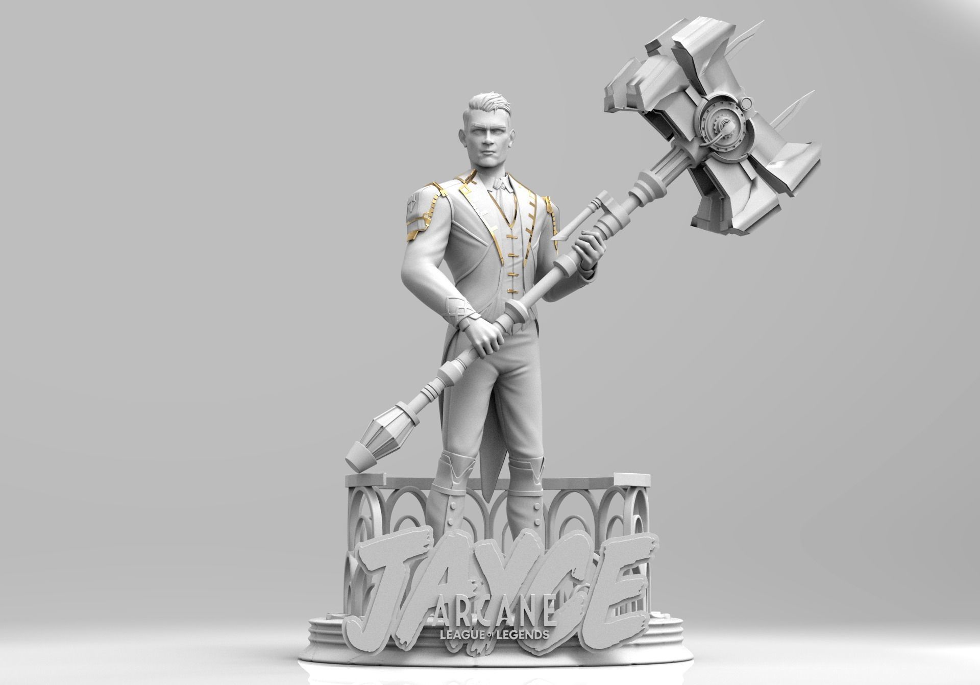 Jayce - Arcane 3D print model_2