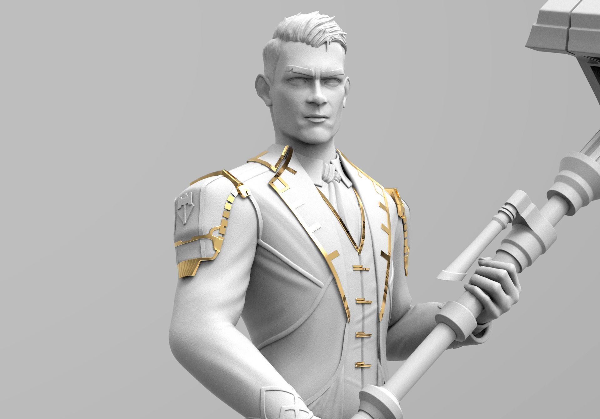 Jayce - Arcane 3D print model_1
