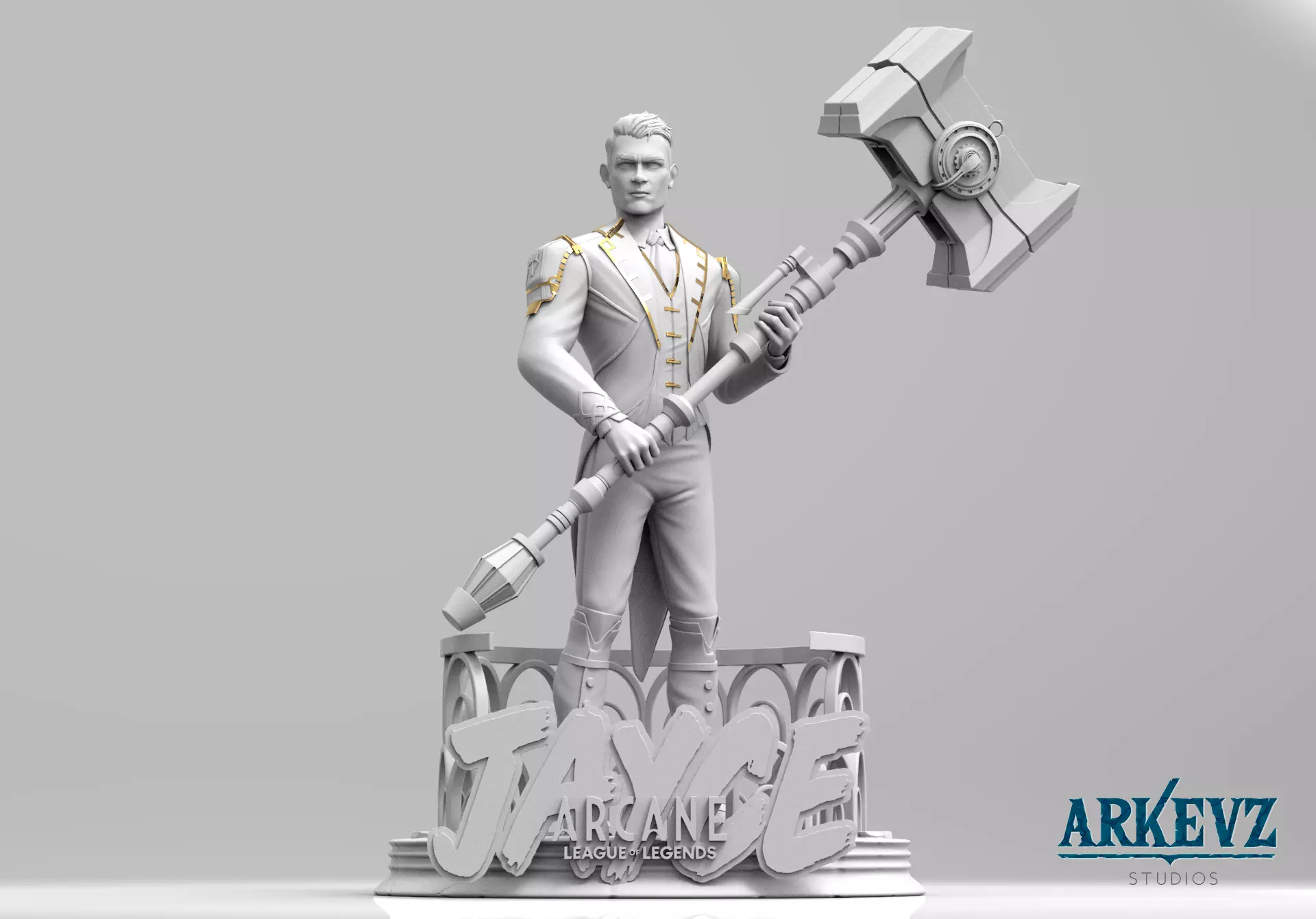 Jayce - Arcane 3D print model_0