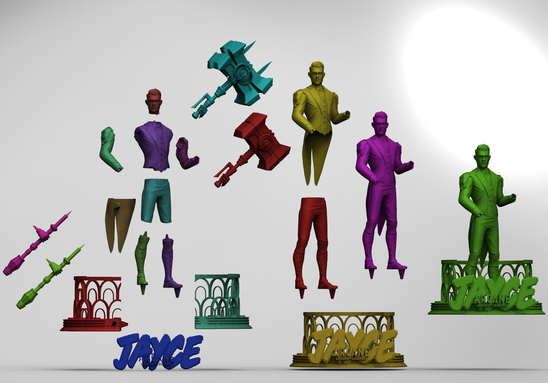 Jayce - Arcane 3D print model_4