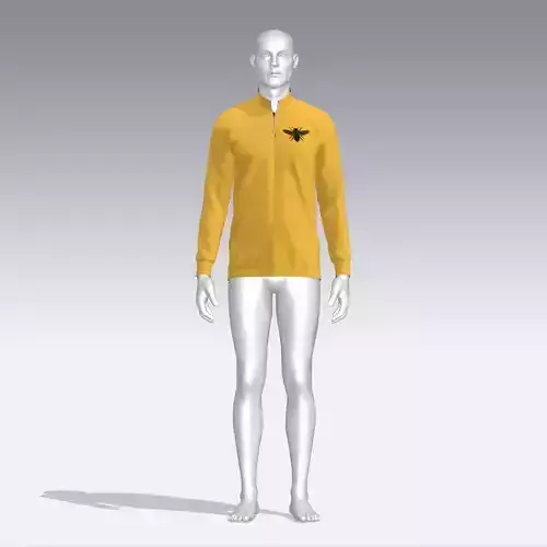 Sweater mannequin wearing long sleeved shirt
