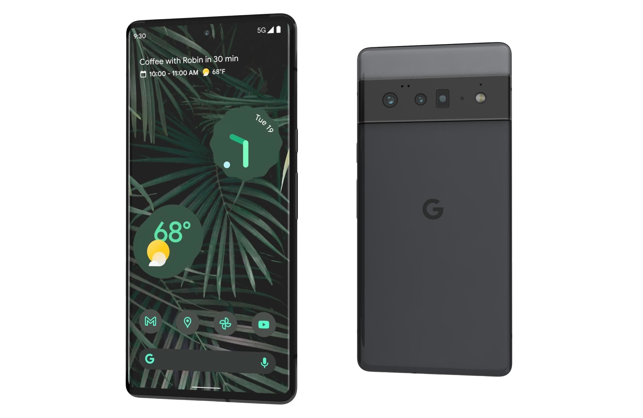Google Pixel 6 Pro Stormy Black 3D model_6