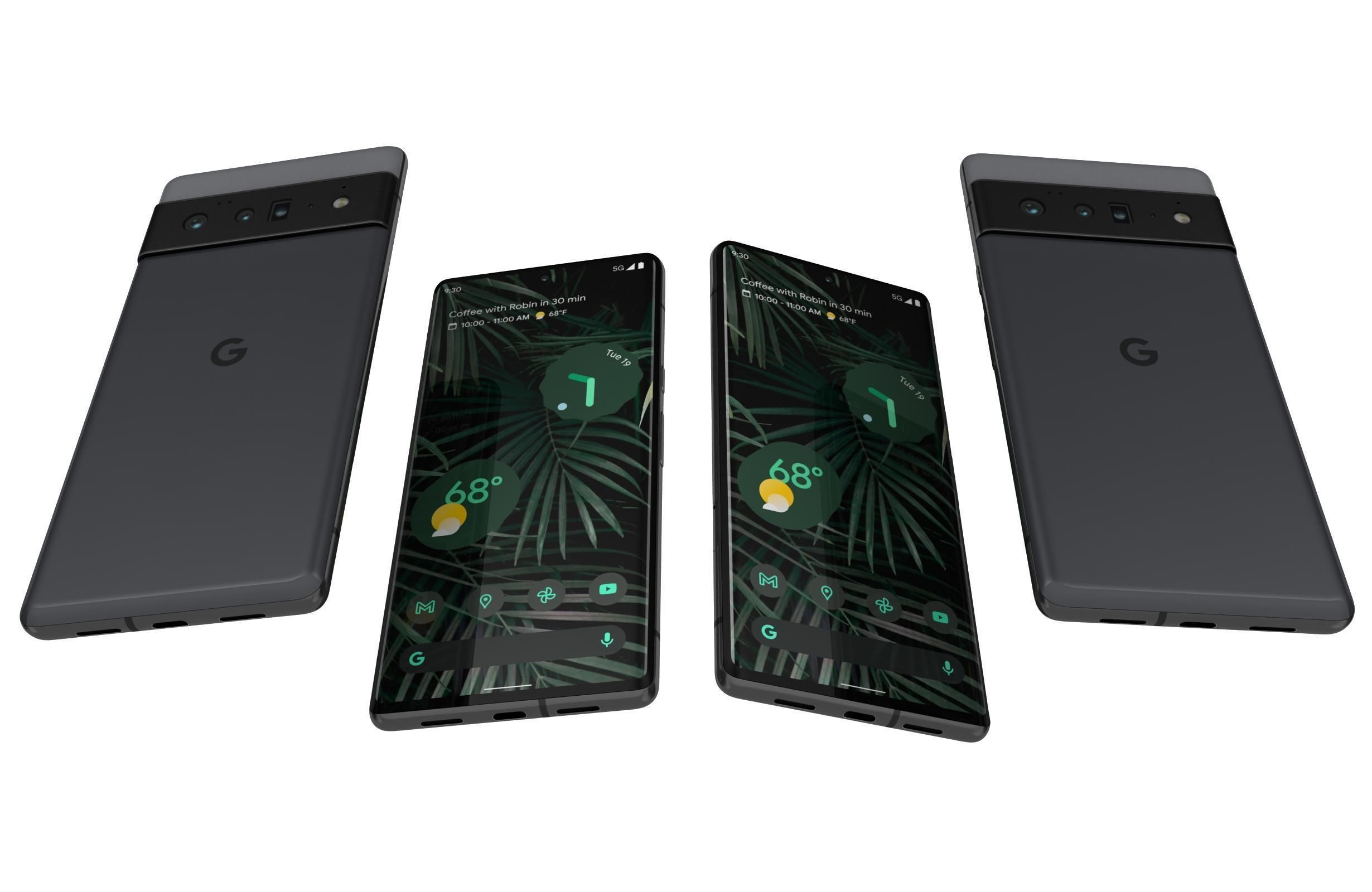 Google Pixel 6 Pro Stormy Black 3D model_5