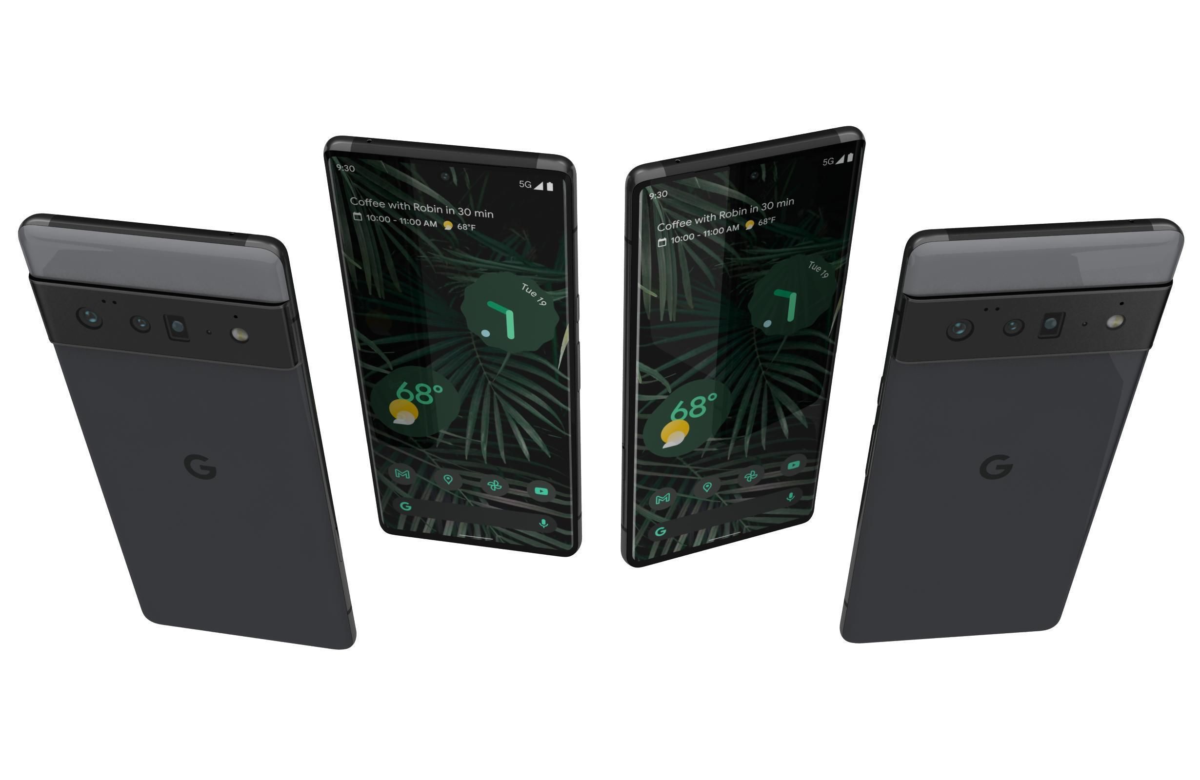 Google Pixel 6 Pro Stormy Black 3D model_4