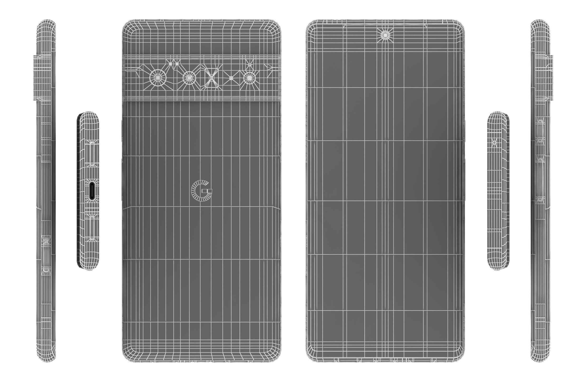 Google Pixel 6 Pro Stormy Black 3D model_16