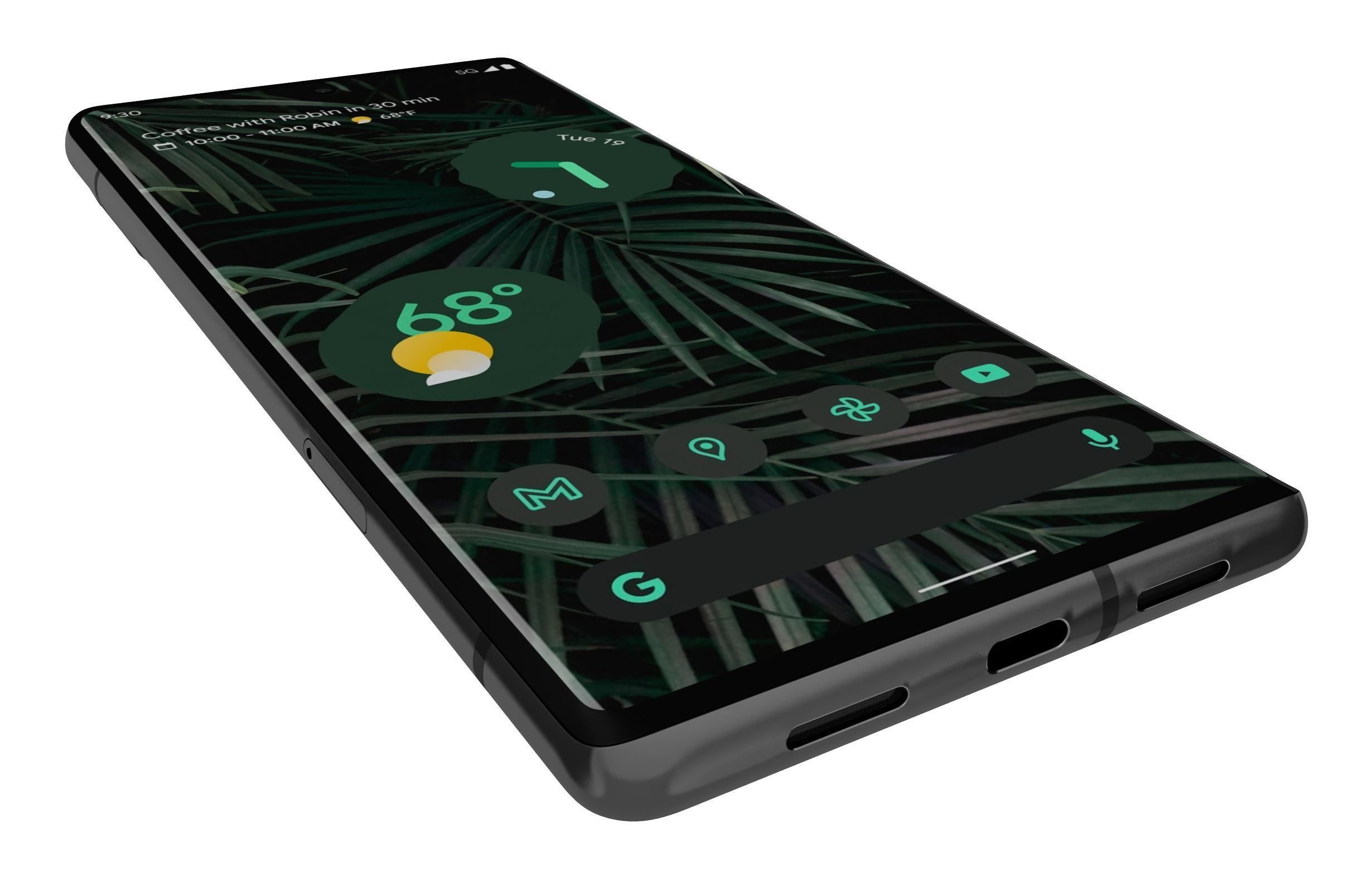 Google Pixel 6 Pro Stormy Black 3D model_12