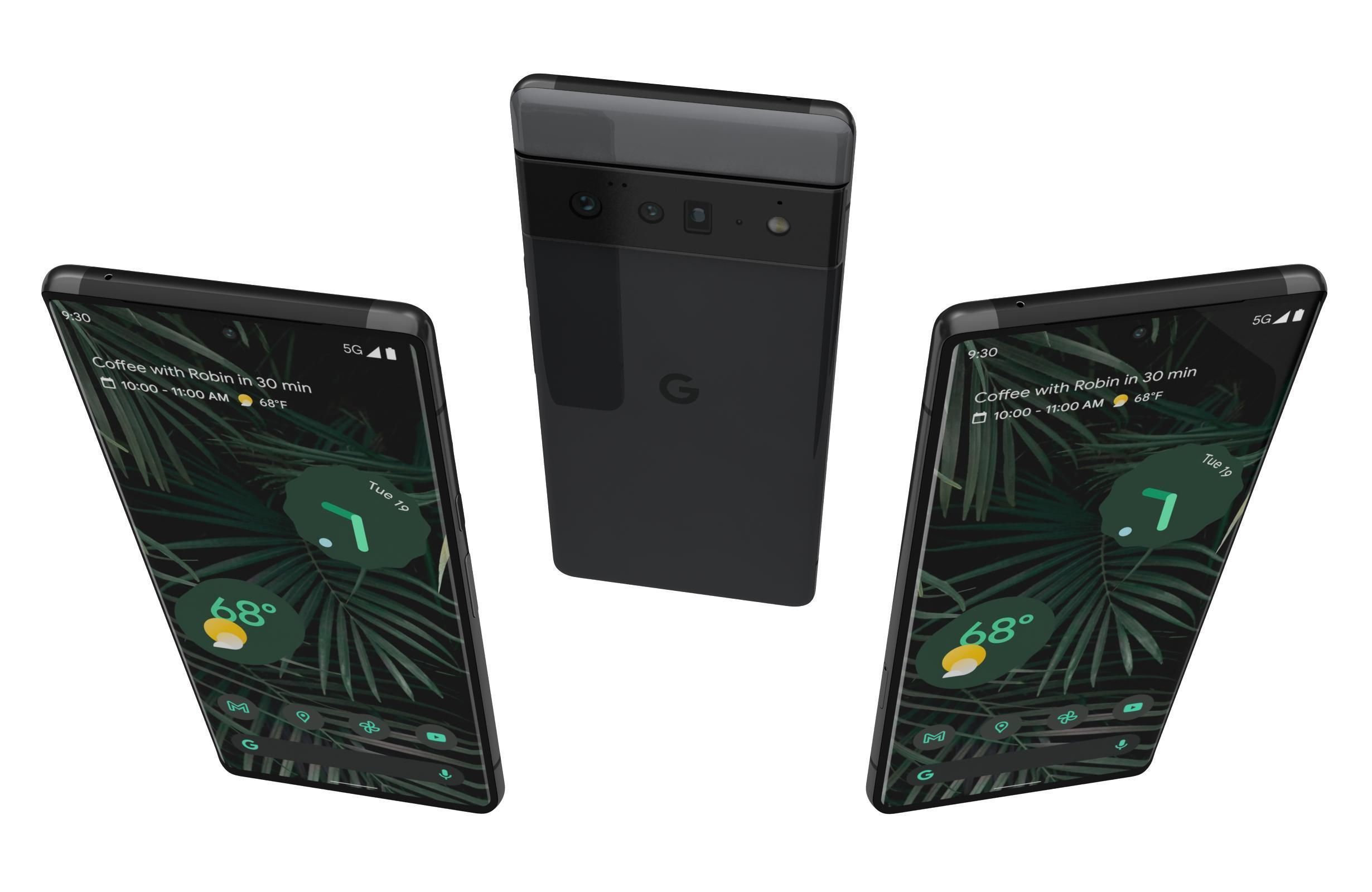 Google Pixel 6 Pro Stormy Black 3D model_1