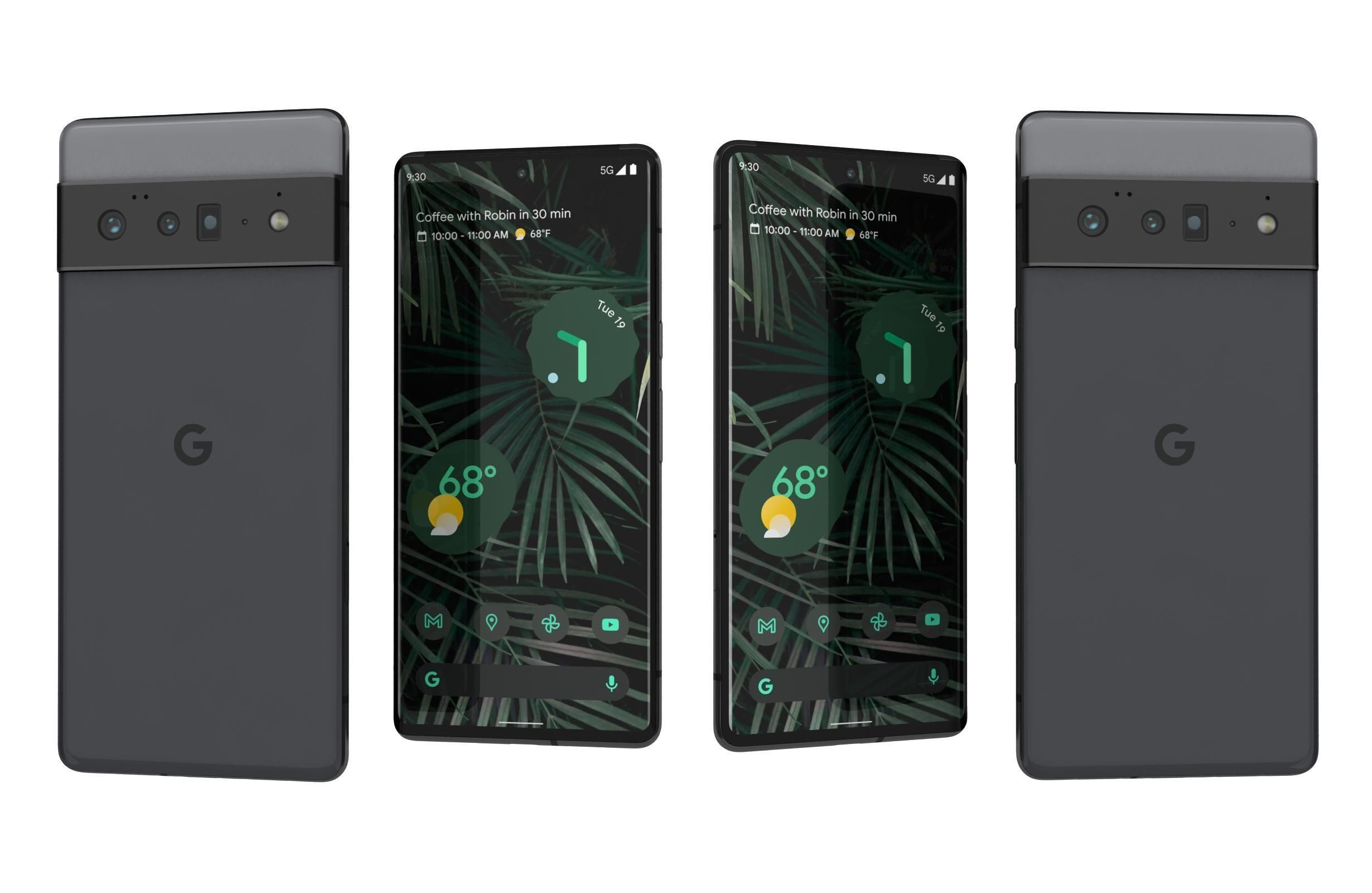 Google Pixel 6 Pro Stormy Black 3D model_3