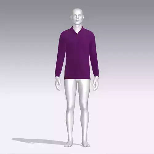 Sweater mannequin wearing long sleeved shirt