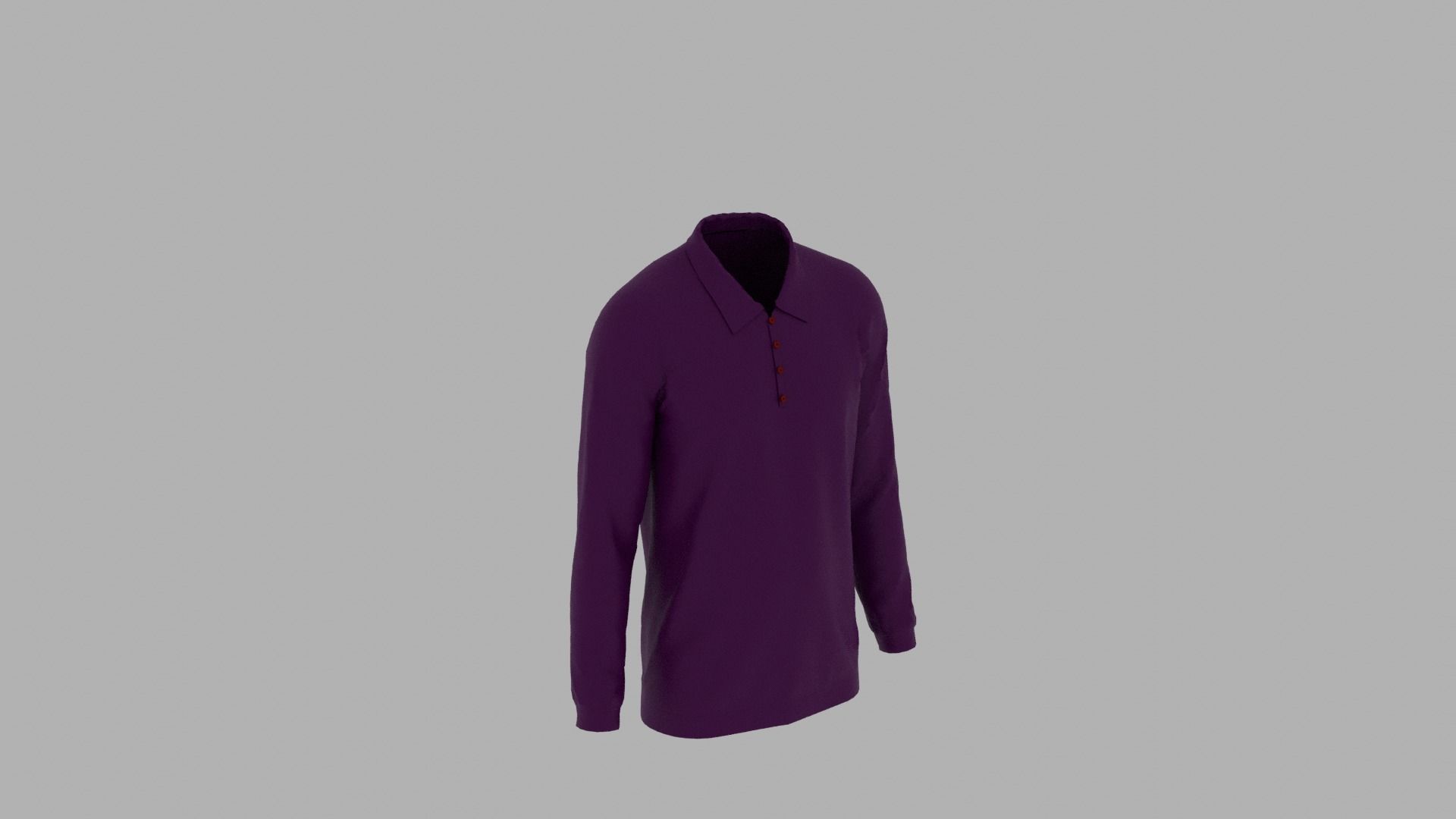 Sweater mannequin wearing long sleeved shirt Low-poly 3D model_4