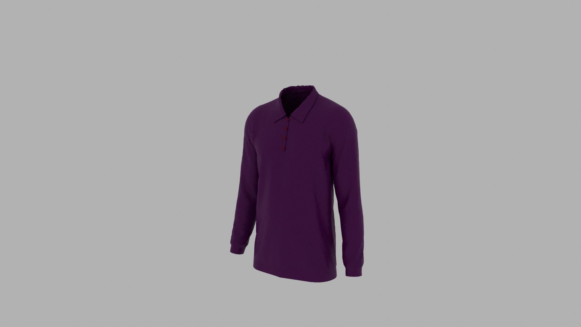 Sweater mannequin wearing long sleeved shirt Low-poly 3D model_2