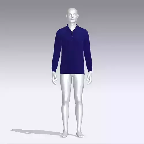 Sweater male mannequin wearing long sleeved shirt