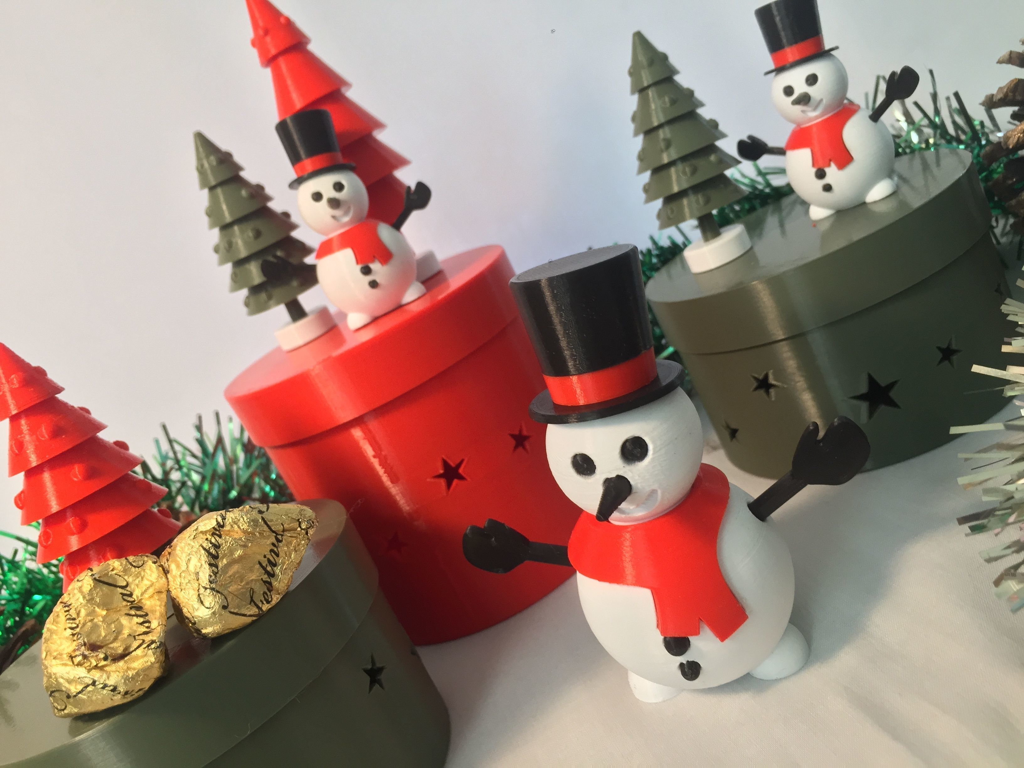 CHRISTMAS CANDY STORAGE BOX 3D print model_4