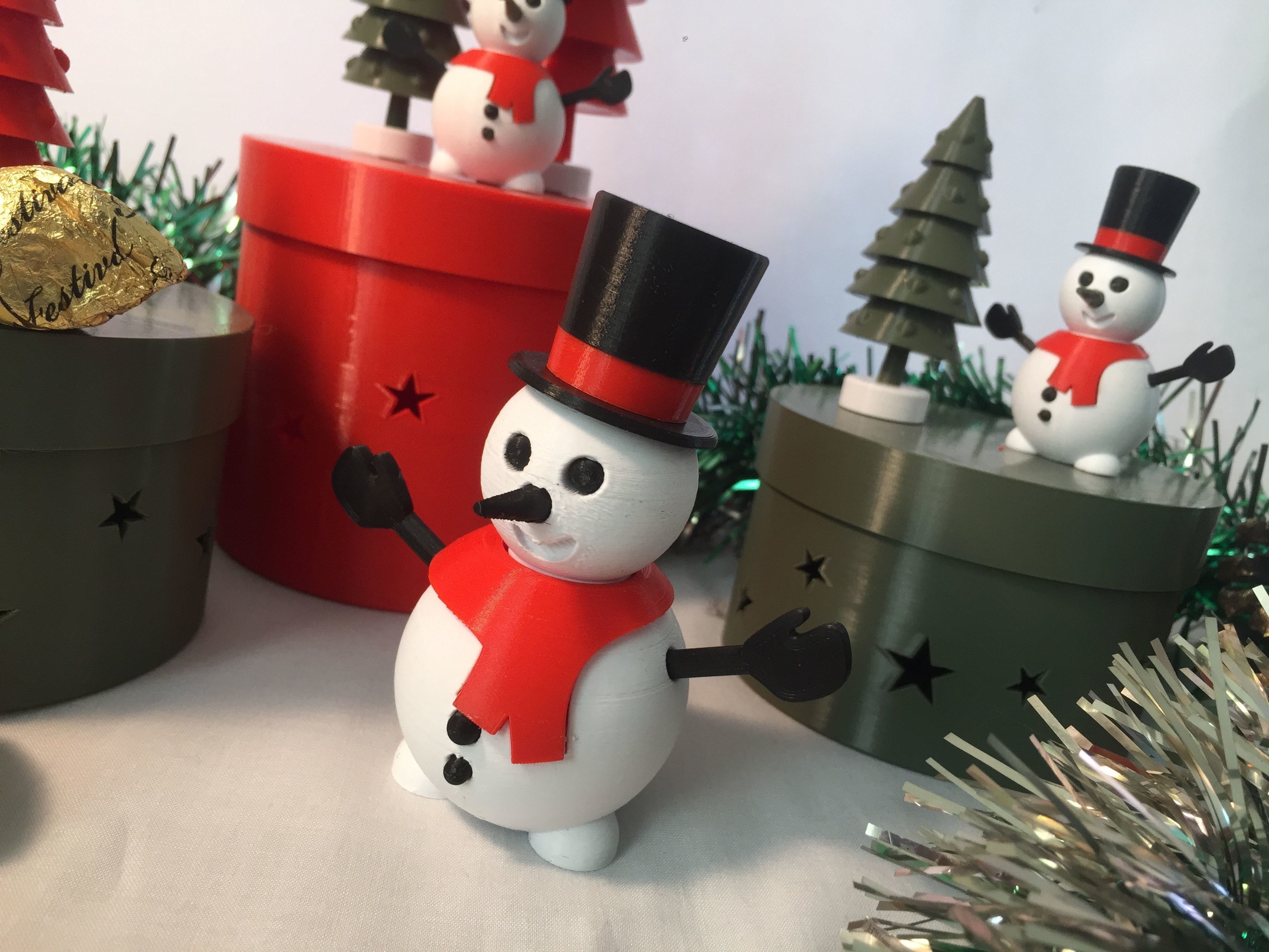 CHRISTMAS CANDY STORAGE BOX 3D print model_3