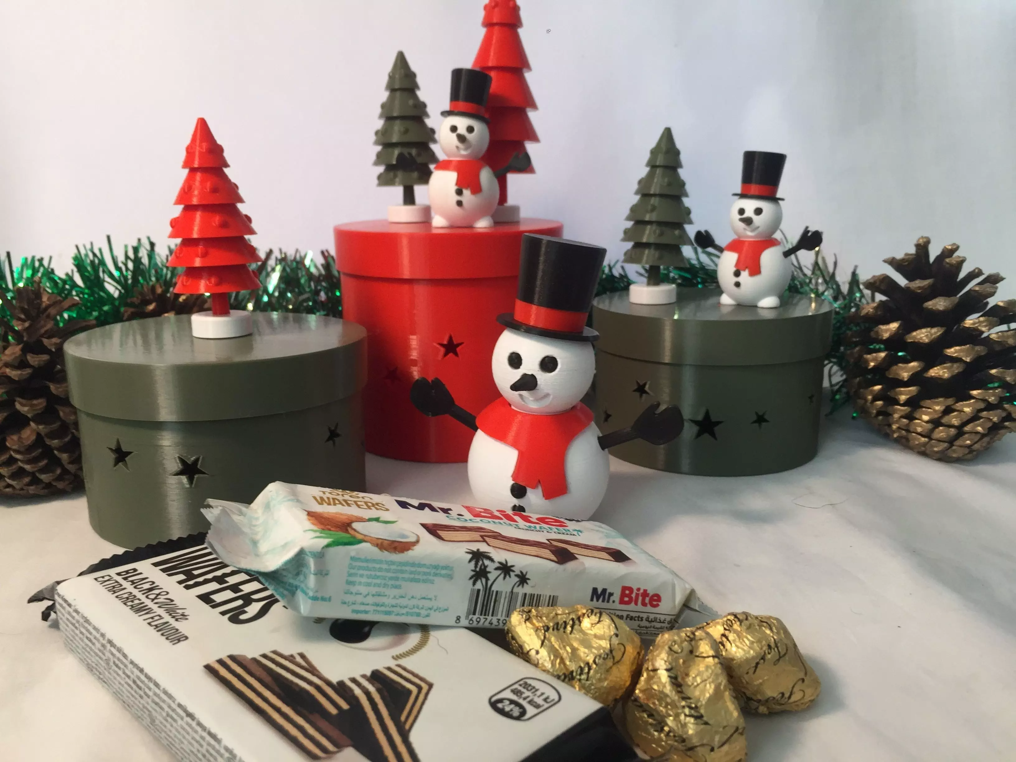 CHRISTMAS CANDY STORAGE BOX 3D print model_0
