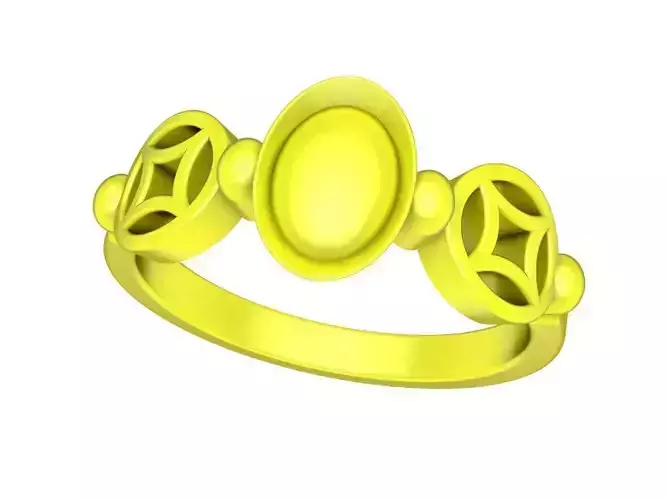 lucky vietnamese gold coin women ring 4313
