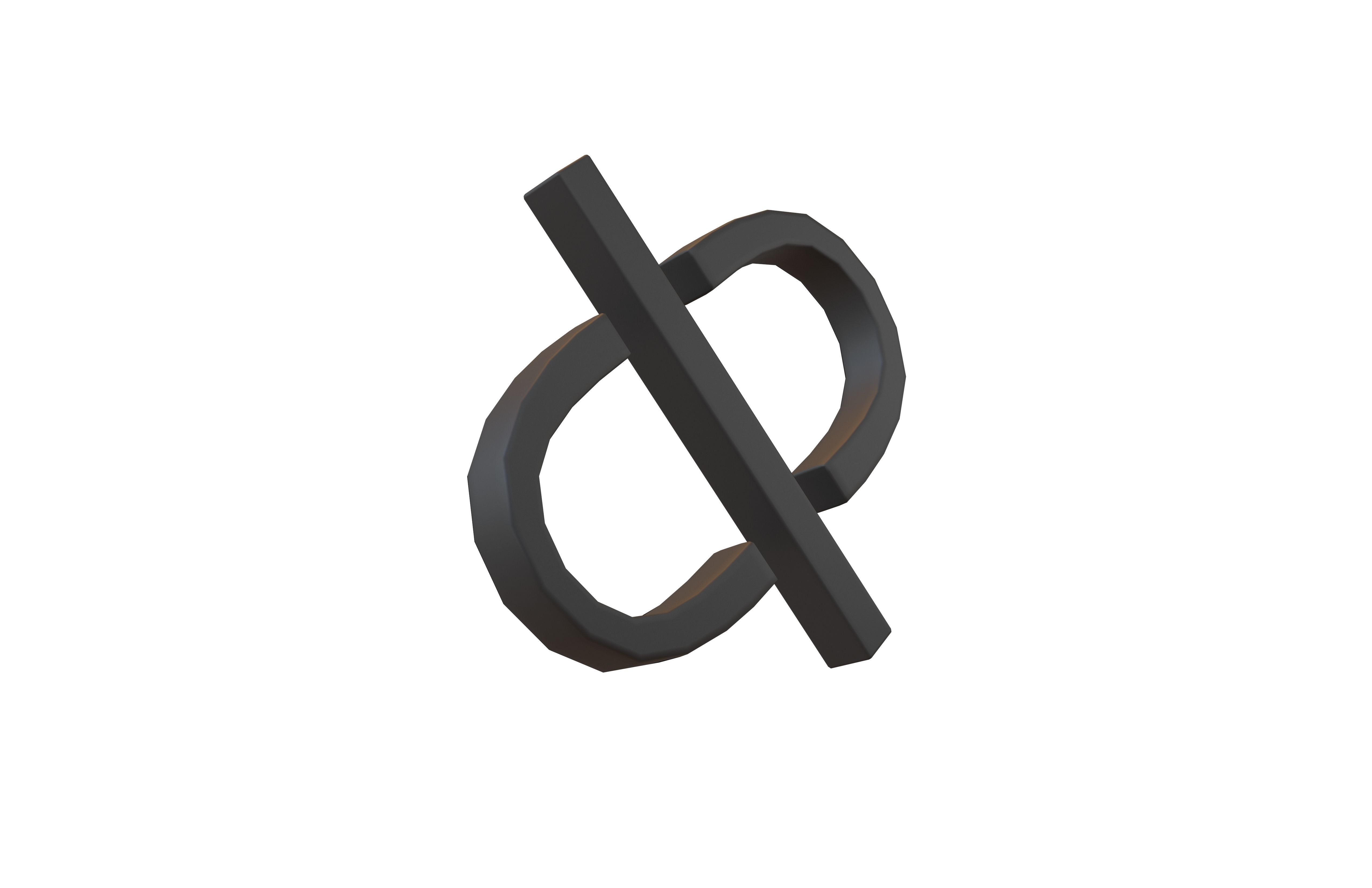 Disconnect Symbol v1 001 Low-poly 3D model_3