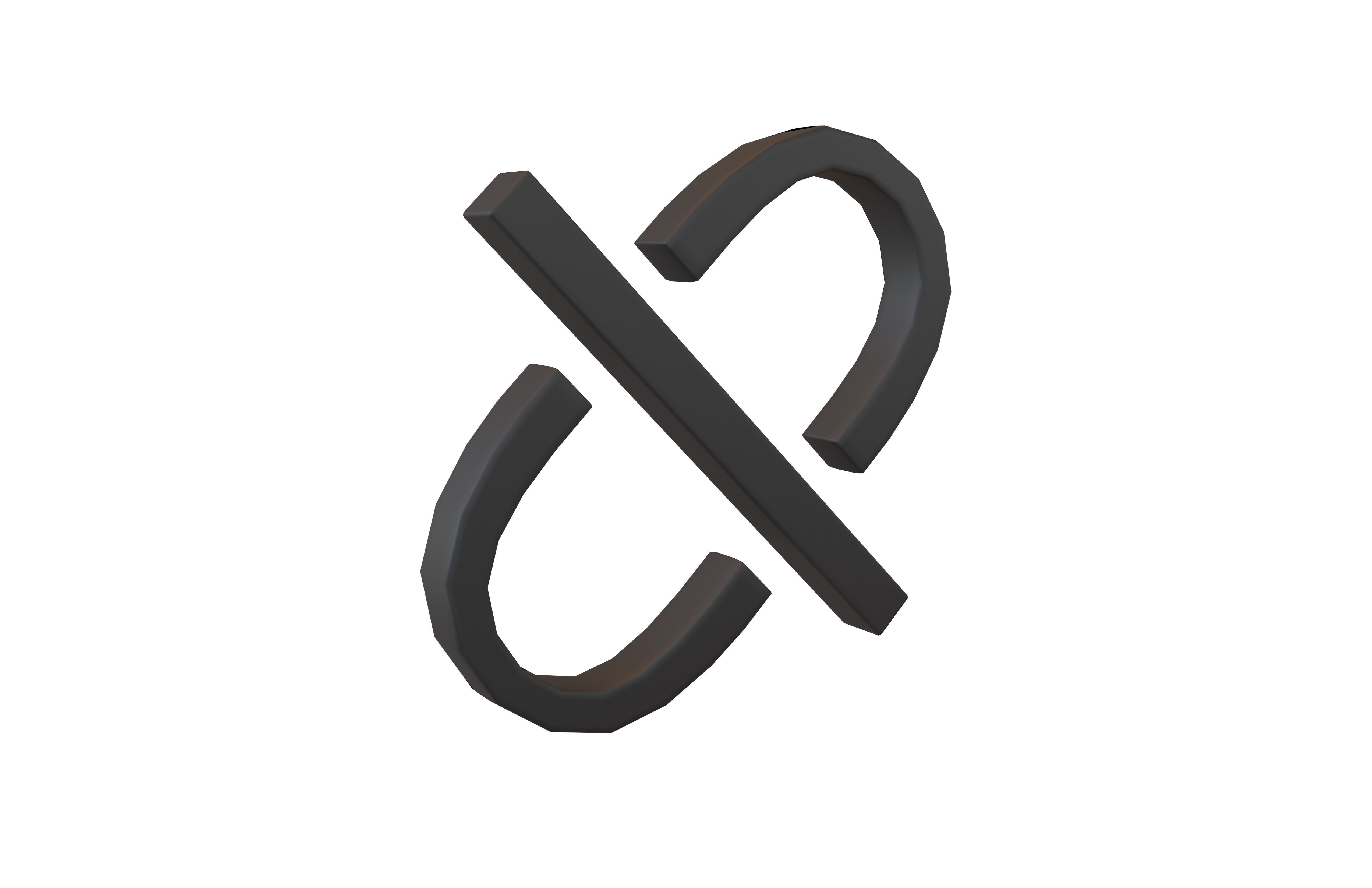 Disconnect Symbol v1 001 Low-poly 3D model_1