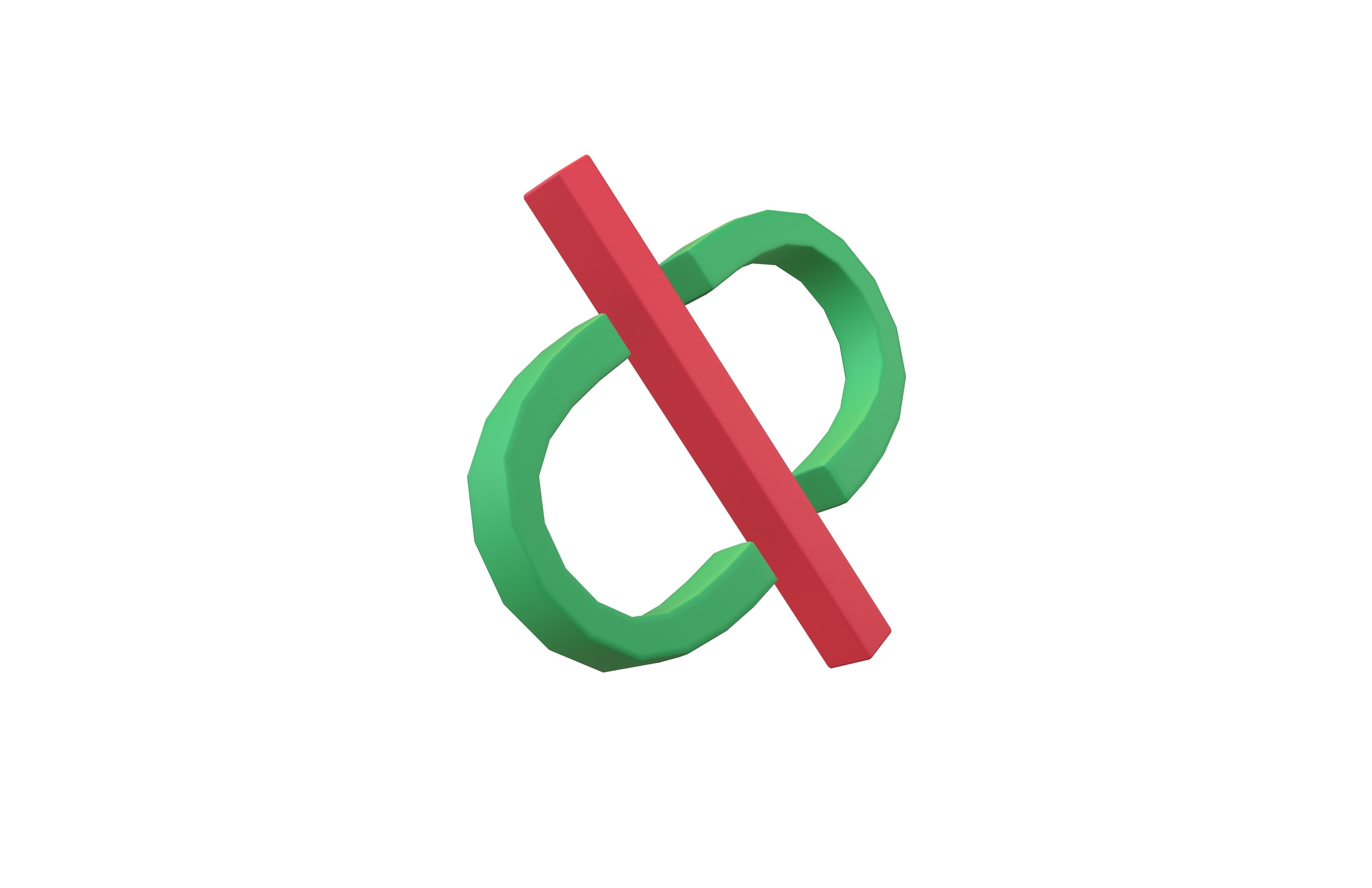 3D model Disconnect Symbol v1 003 VR / AR / low-poly | CGTrader