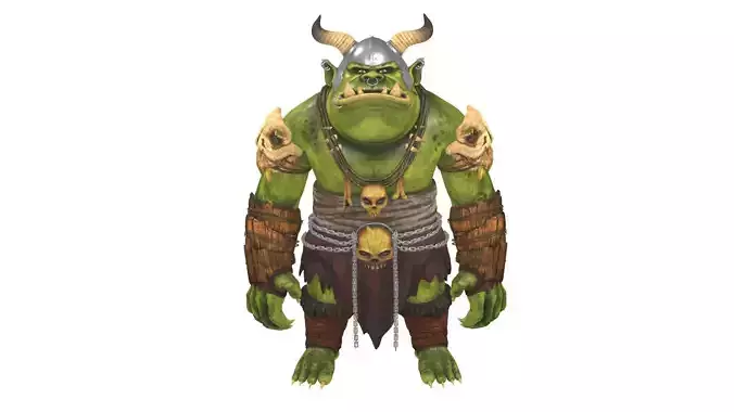 Troll with horns and armor
