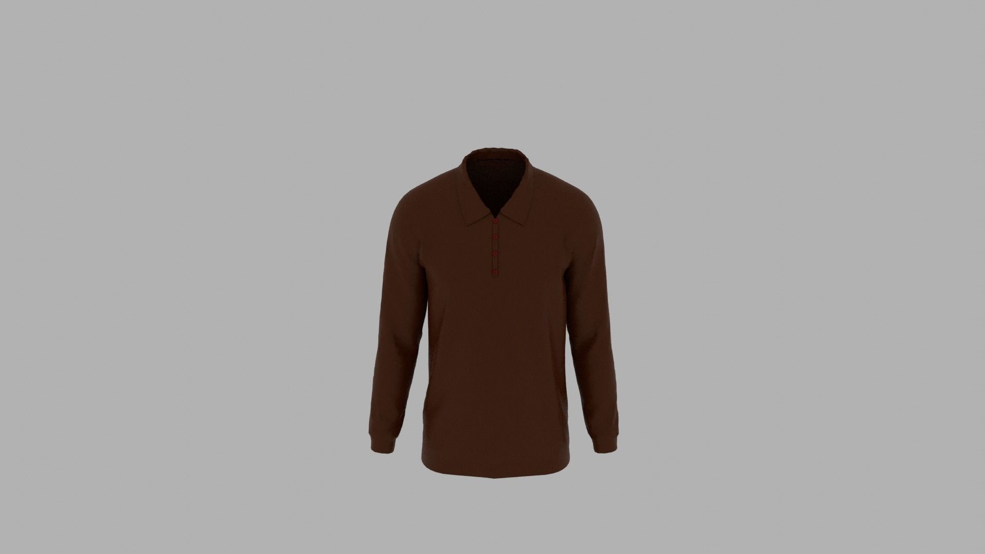 Sweater mannequin wearing Low-poly 3D model_5