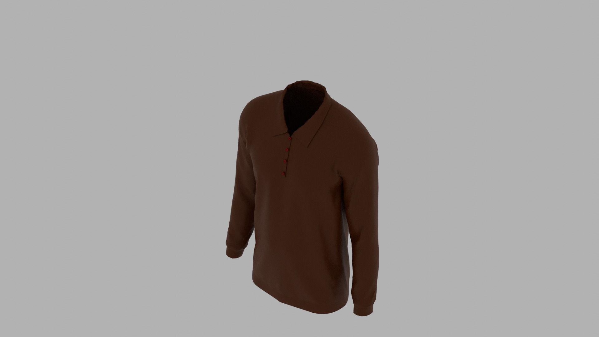 Sweater mannequin wearing Low-poly 3D model_6
