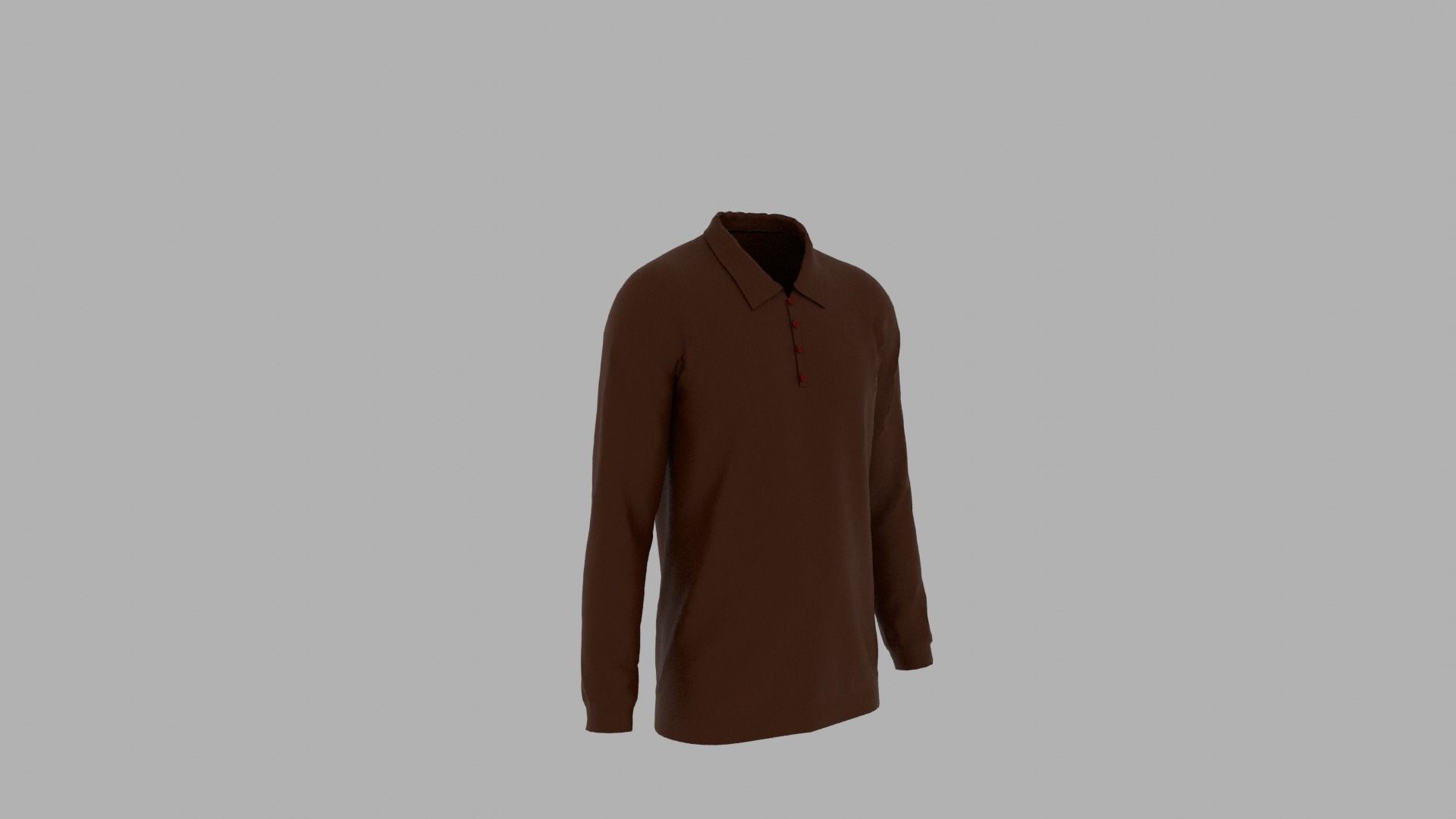 Sweater mannequin wearing Low-poly 3D model_3