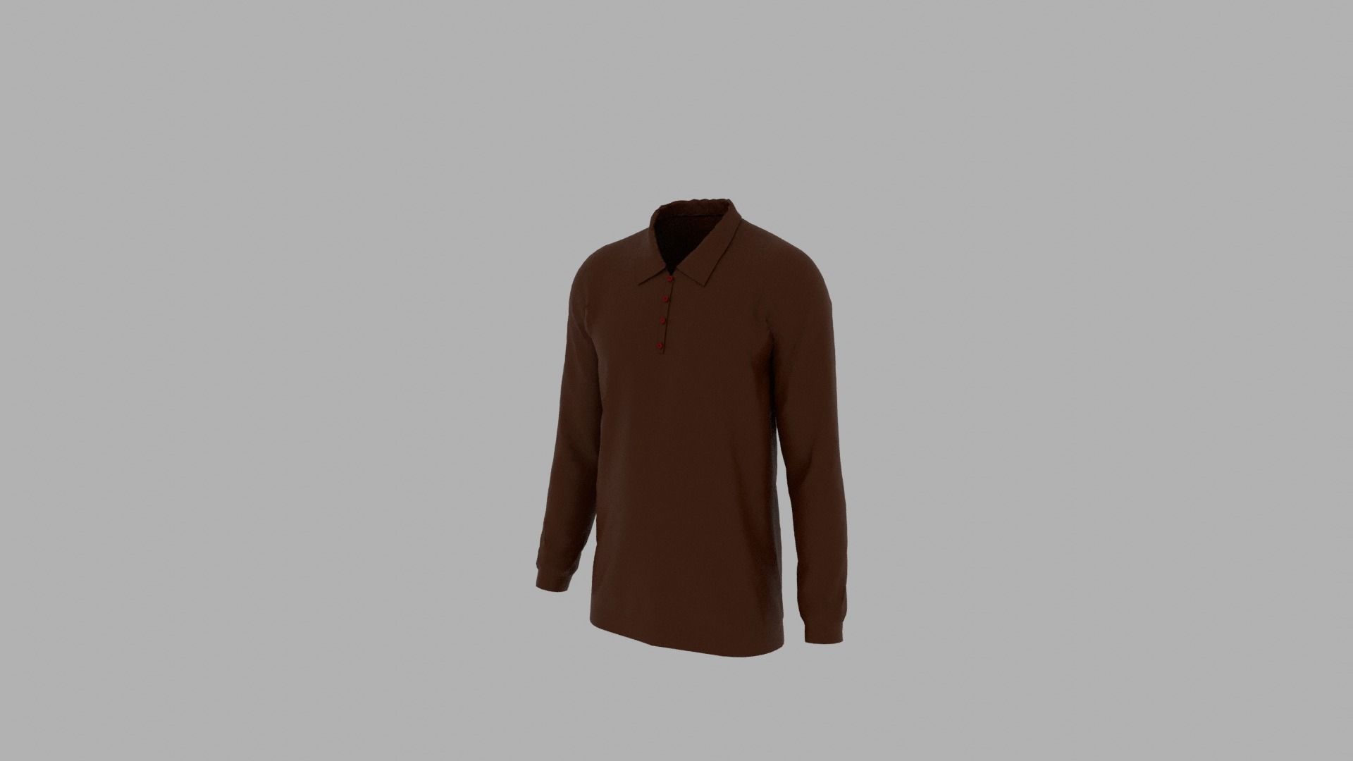 Sweater mannequin wearing Low-poly 3D model_2