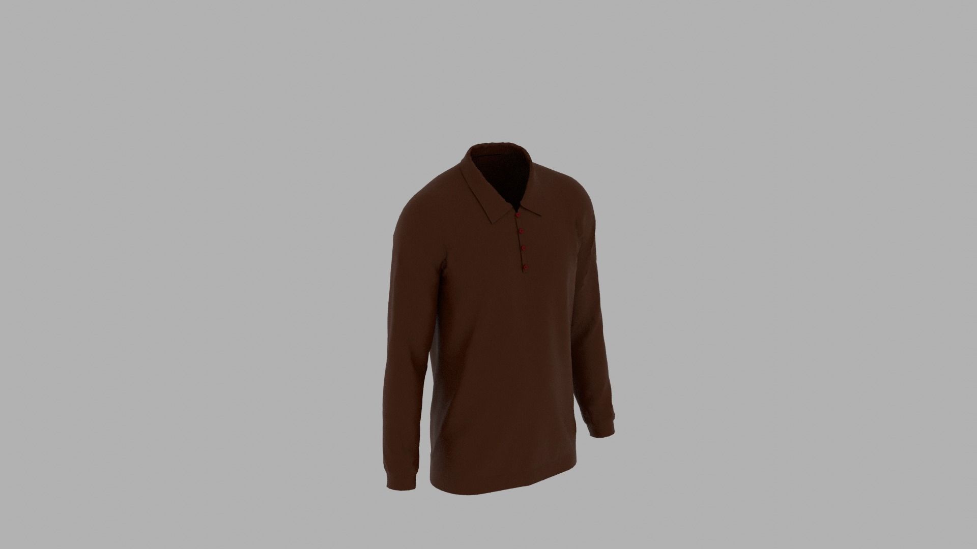Sweater mannequin wearing Low-poly 3D model_4