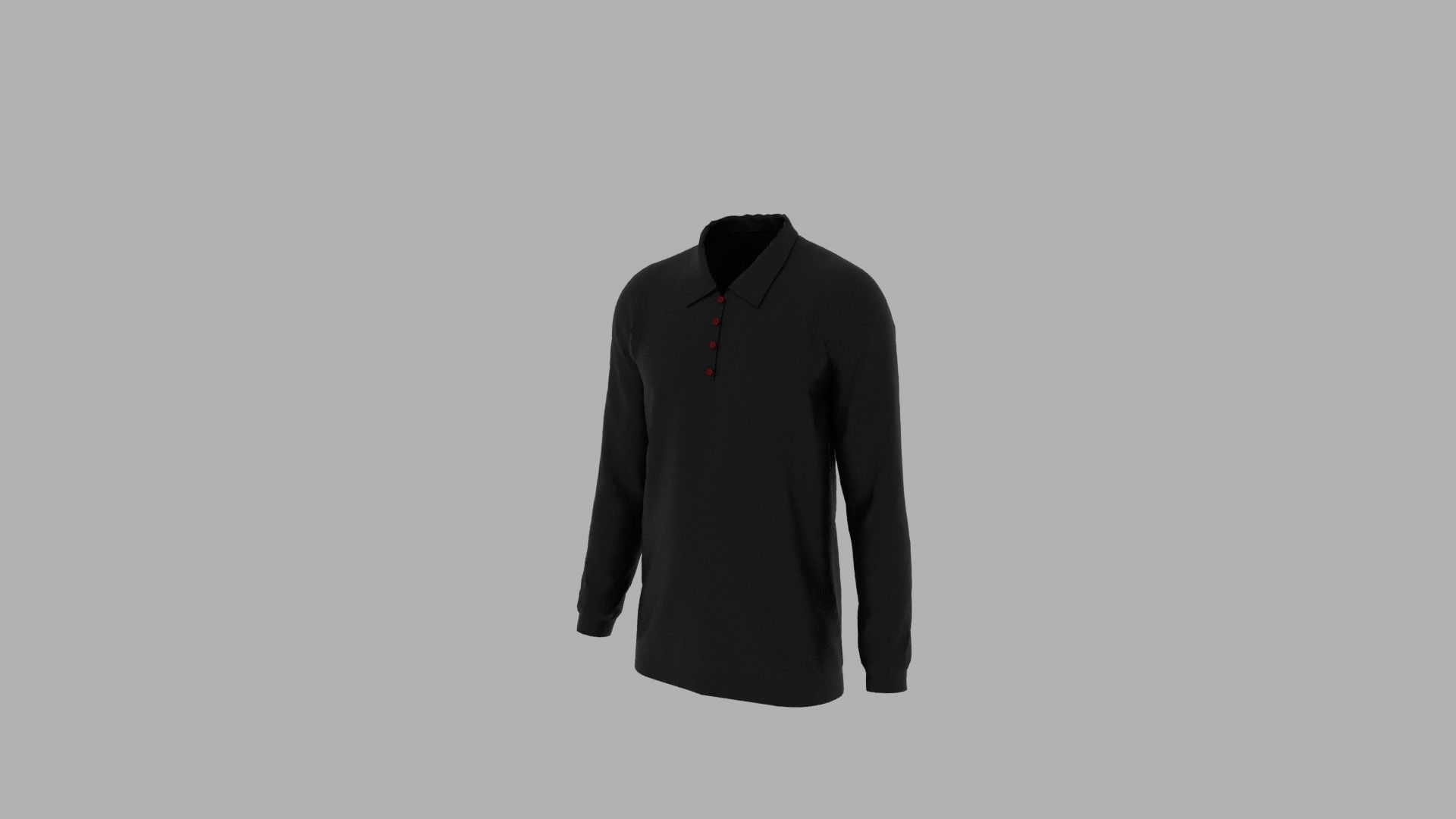 Sweater mannequin wearing long sleeved shirt Low-poly 3D model_2