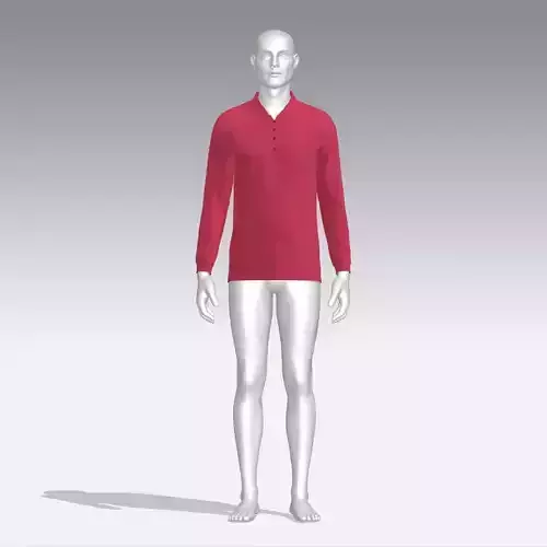 Sweater long sleeved polo shirt