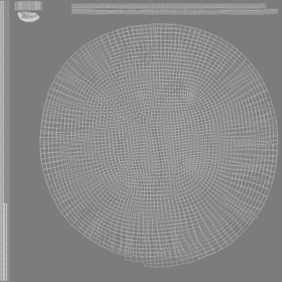 Silver Helium Balloons Set - 4 foil gift balloon shapes Low-poly 3D model_5