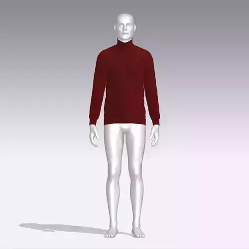 Sweater mannequin wearing turtleneck