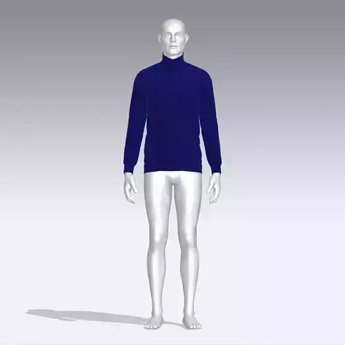 Sweater mannequin wearing turtleneck