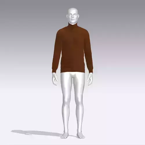 Sweater mannequin wearing turtleneck