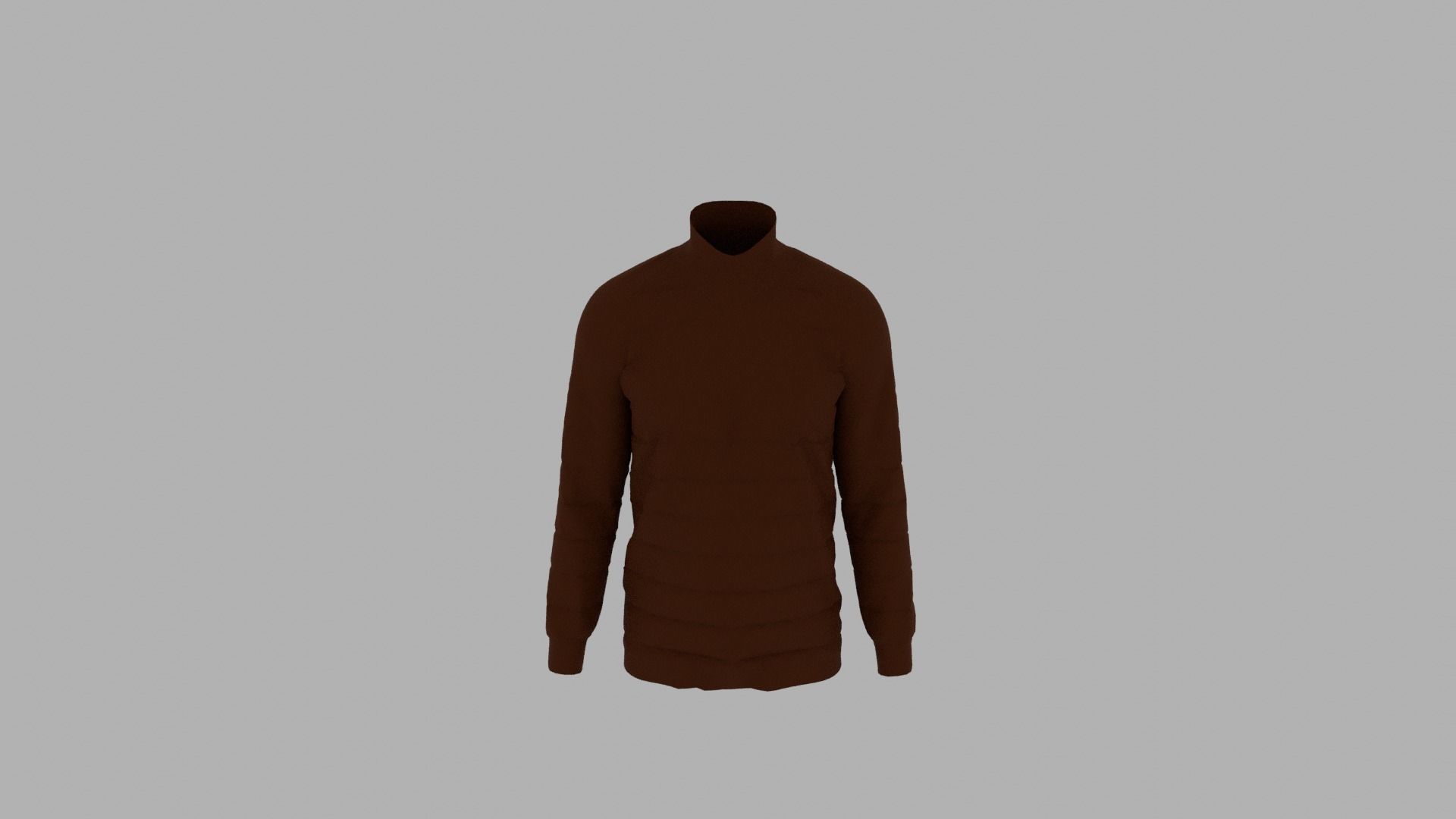 Sweater mannequin wearing turtleneck Low-poly 3D model_5