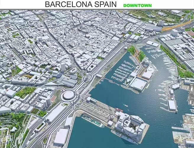 Barcelona Downtown Spain