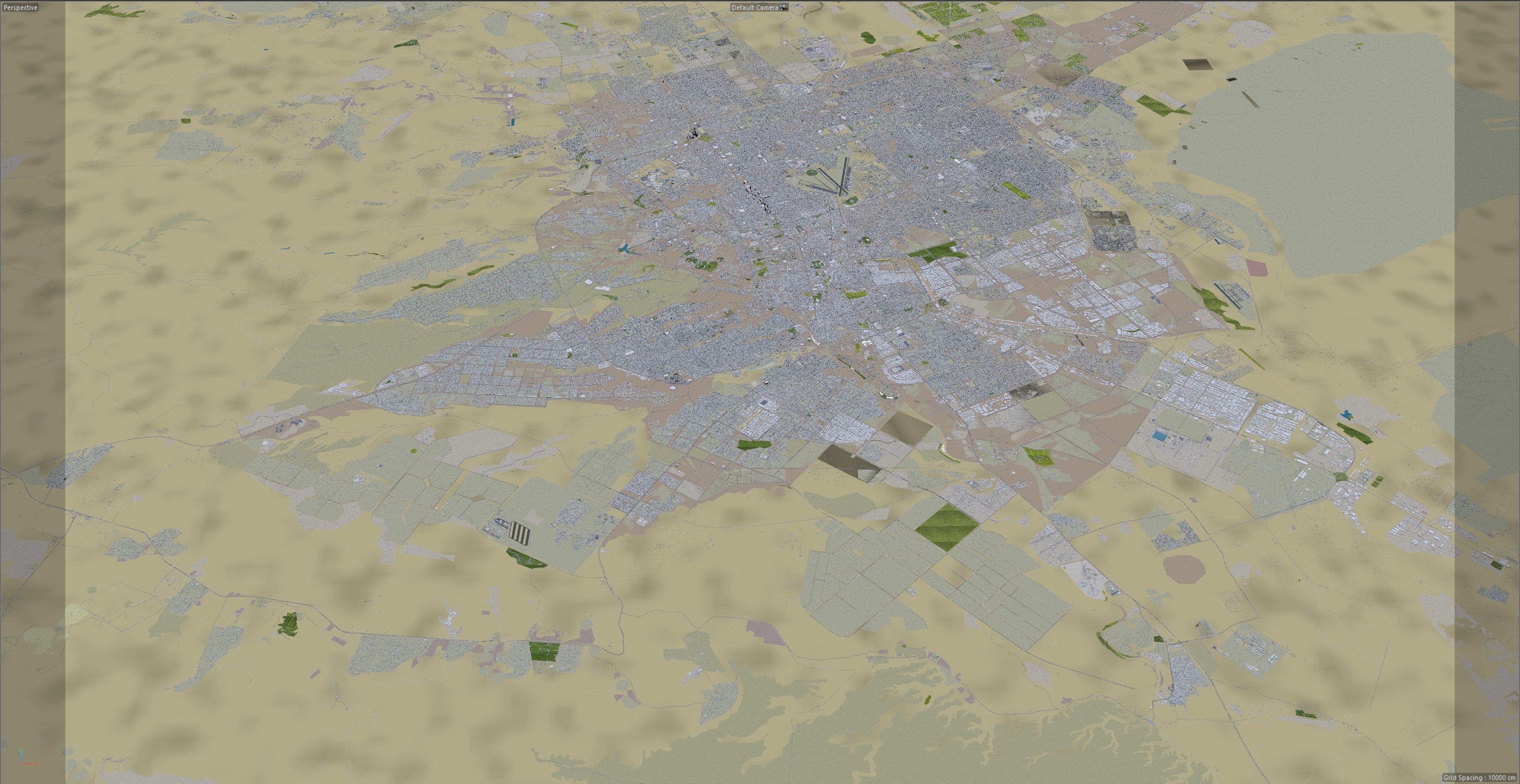 Riyadh City Saudi Arabia Low-poly 3D model_23