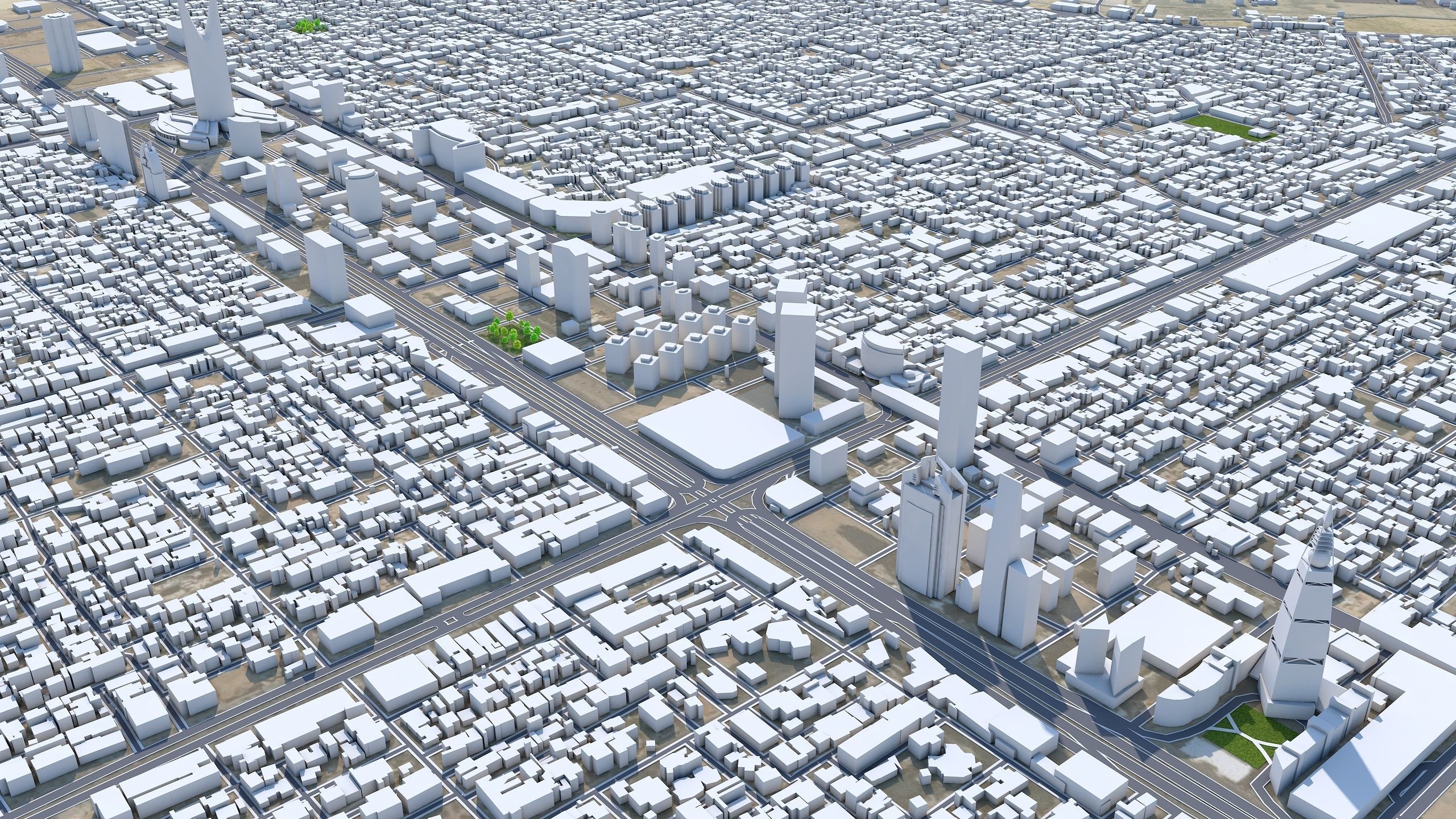 Riyadh City Saudi Arabia Low-poly 3D model_1