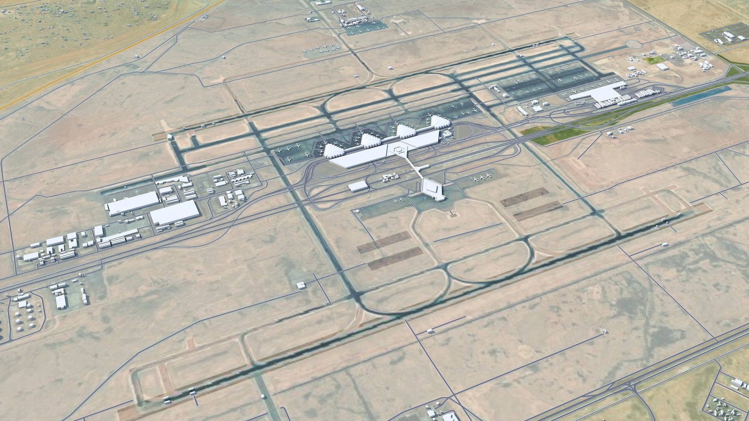 Riyadh City Saudi Arabia Low-poly 3D model_9