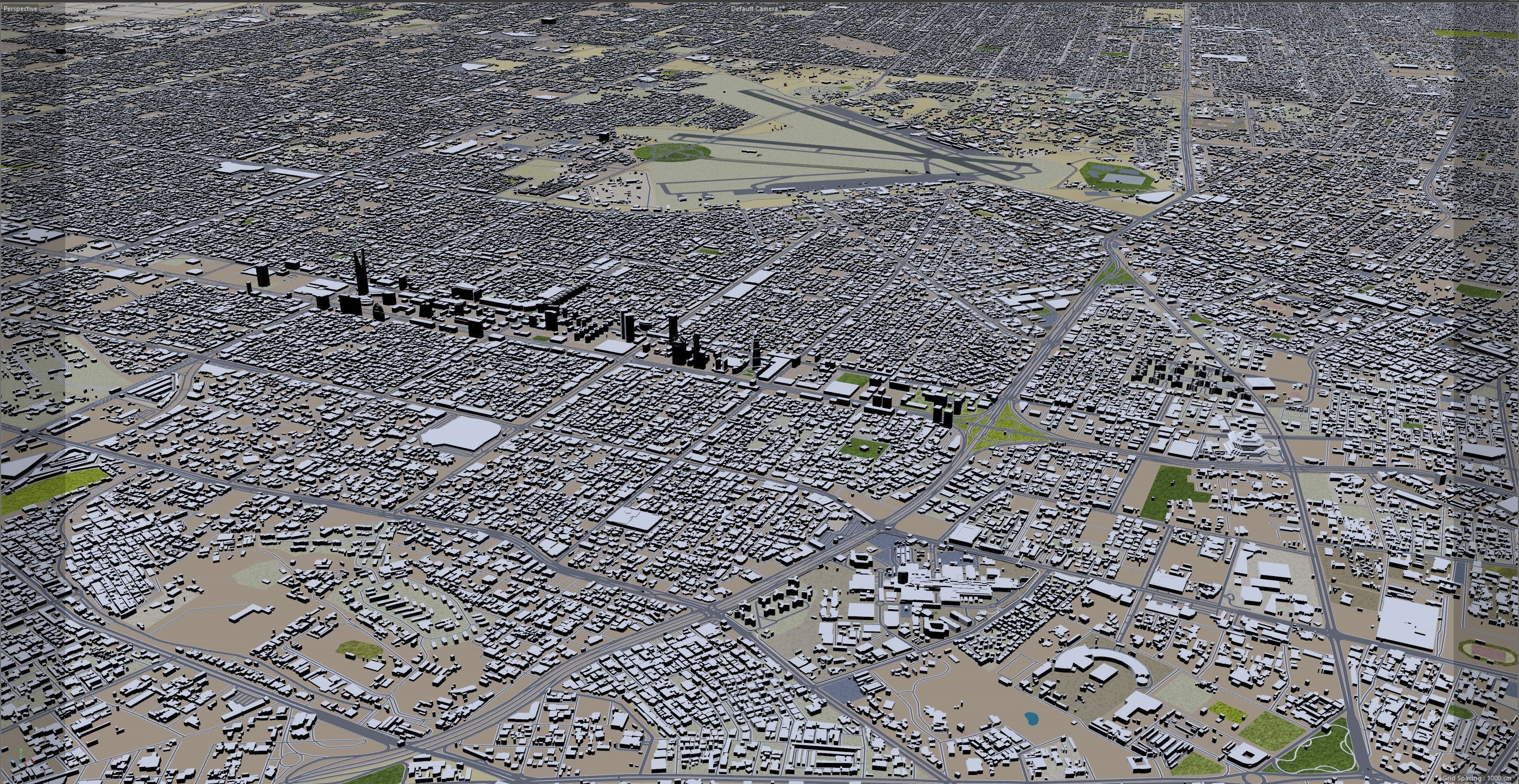 Riyadh City Saudi Arabia Low-poly 3D model_25
