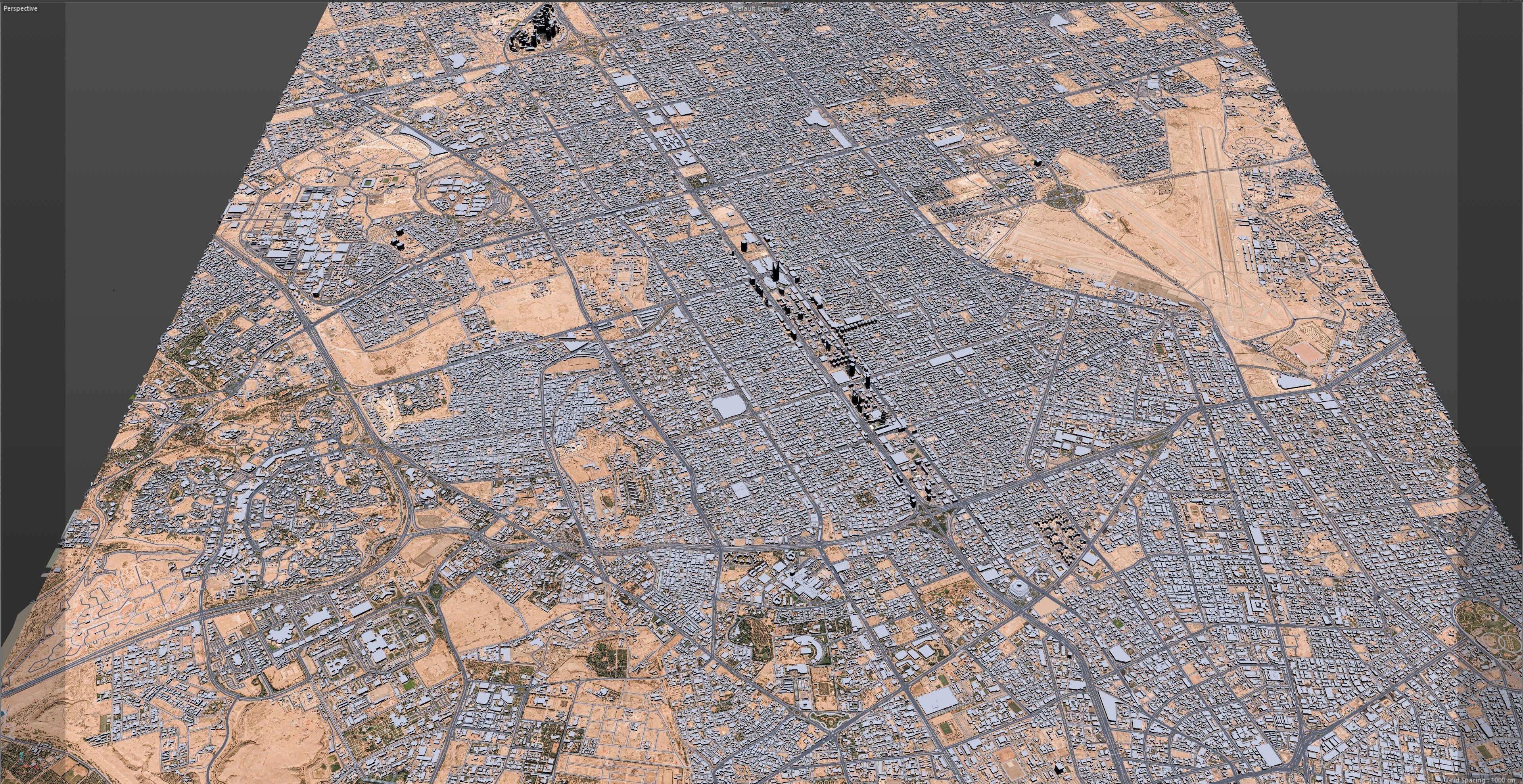 Riyadh Downtown Saudi Arabia Low-poly 3D model_11