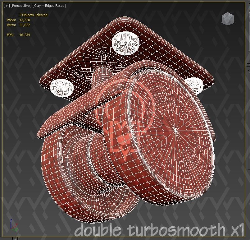 Grid pet House Low-poly 3D model_39