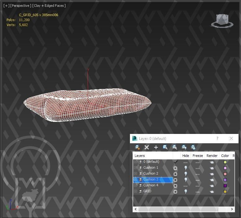 Grid pet House Low-poly 3D model_33