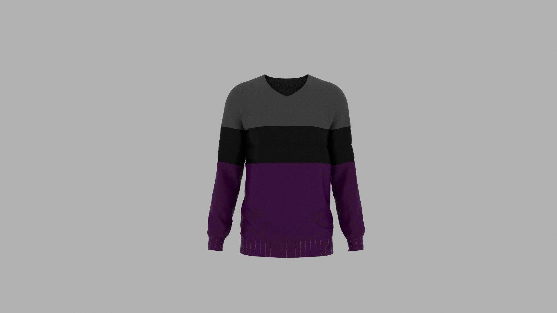 Sweater mannequin wearing Low-poly 3D model_1