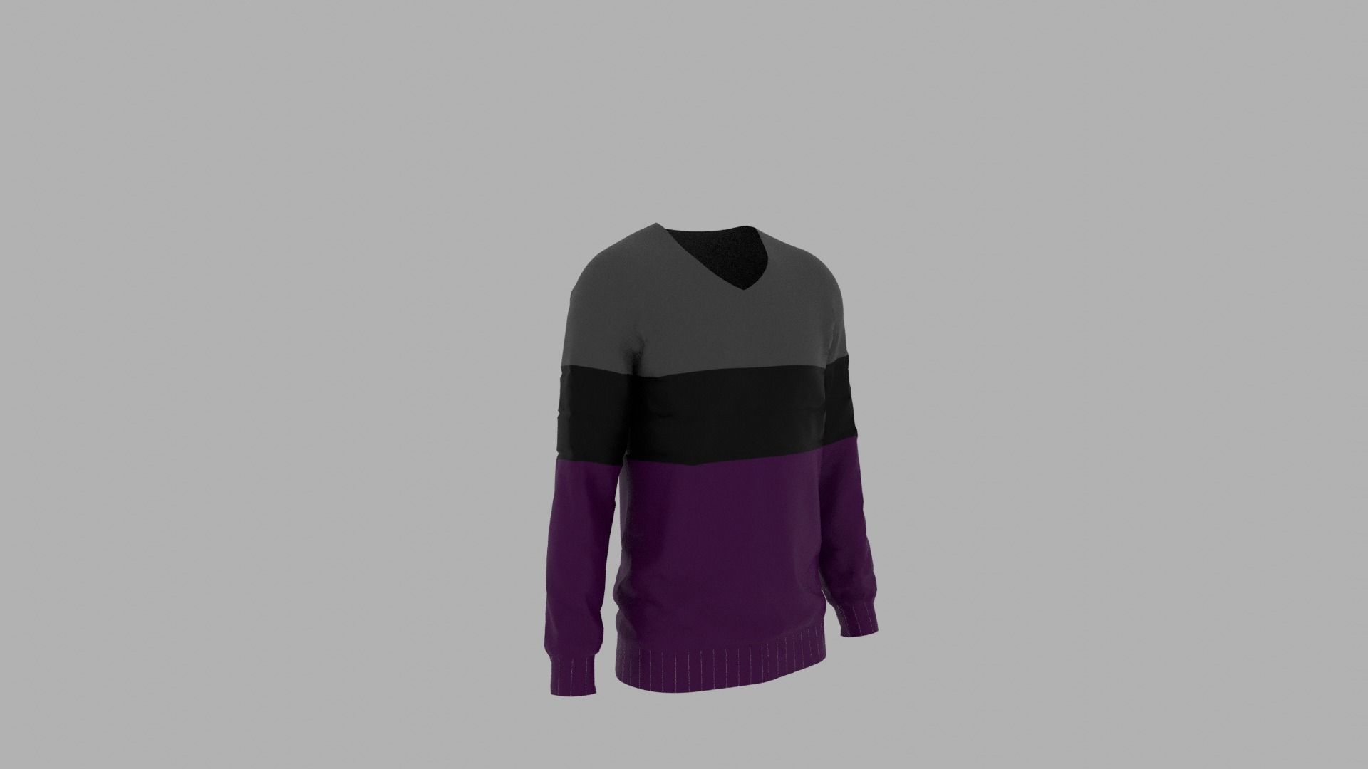 Sweater mannequin wearing Low-poly 3D model_3